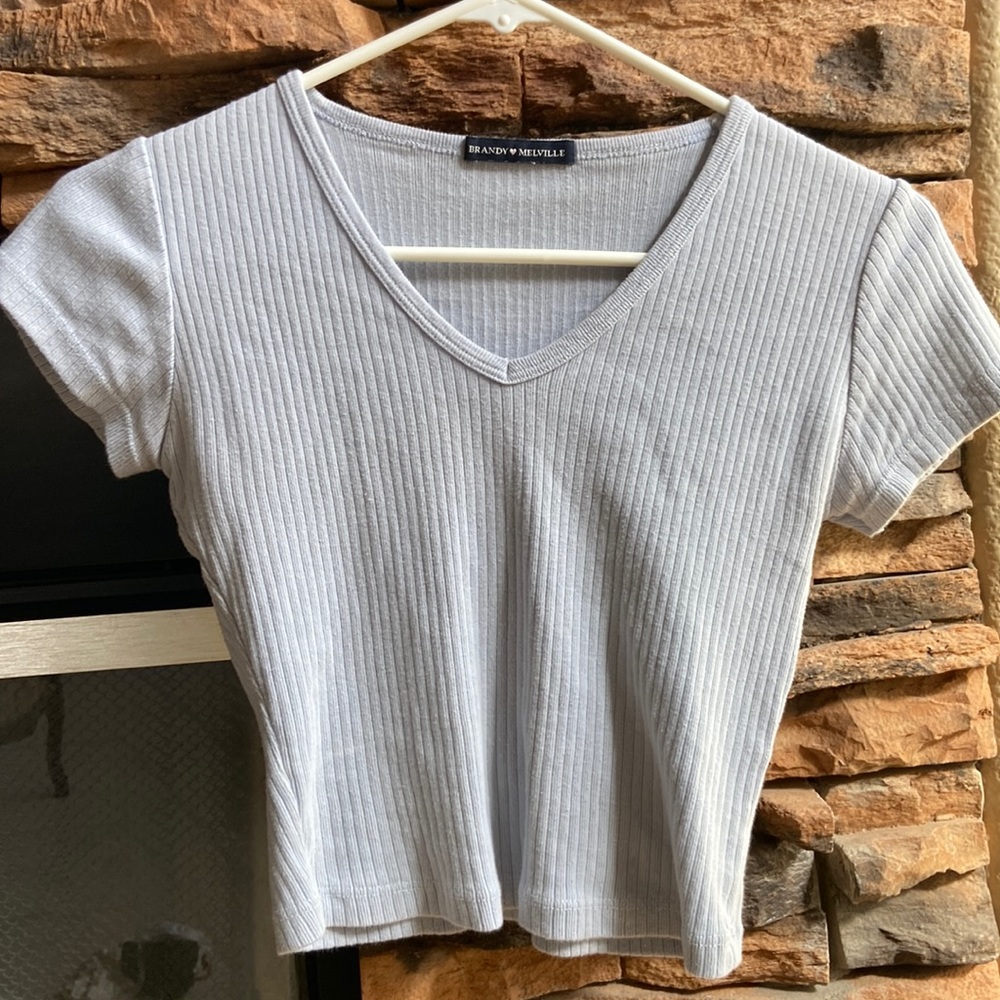 Brandy- Light Blueish Purple Baby Tee (One Size)